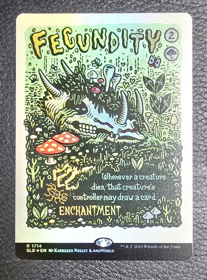 Fecundity (Rainbow Foil) Secret Lair Drop Foil MTG NM Magic Card - Image 1 of 2