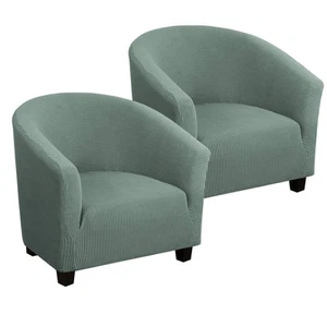 High Stretch Club Chair Cover Tub Chair Cover Armchair Sofa Slipcover with El... - Picture 1 of 7