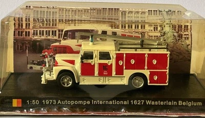 1973 Autopompe Wasterlian 1627 Fire Brigade Truck Model Diecast 1:50 Cracked Box - Image 1 of 4