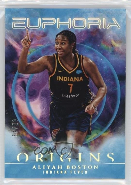 2024 Panini Origins WNBA Euphoria Teal /49 Aliyah Boston #14 - Image 1 of 2