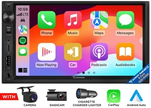 Android 13 6+64 7" QLED Double DIN Car Stereo Wireless CarPlay DSP GPS WiFi6 LTE - Bild 1 von 23