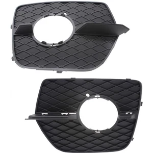 For BMW X6 Fog Light Cover 2008-2014 Driver and Passenger Pair/Set Black DOT/SAE - Bild 1 von 8