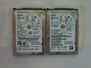 Lot Of 2* HGST SATA 6.0Gb/s 1TB 7200RPM HTS721010A9E630 2.5'' Hard Drive (J986) - Picture 1 of 7