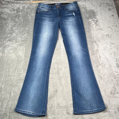 Democracy AB Solution Jeans Women 10 Blue Boot Cut Slim Fit Medium Wash Stretch - Image 1 of 4