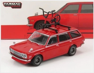 TARMAC T64G-026-RE DATSUN - 510 BLUEBIRD SW STATION WAGON 1971 - RED - 1/64 - Immagine 1 di 2