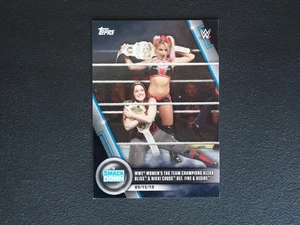 2020 Topps WWE Women's Division Alexa Bliss Nikki Cross Fire & Desire Black #2/5 - Picture 1 of 2