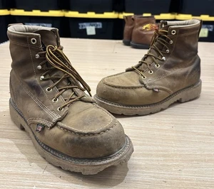 Thorogood Herren 6" Stahlkappe Mokassinnaht Wasserdicht Arbeitsstiefel USA Größe 9,5 2E - Bild 1 von 6