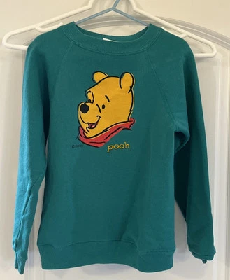 De colección*Hanes*Winnie the Pooh*Sudadera de cuello redondo para niños*Pequeña 6-8*Limpia*años 90 Foto 1 de 4