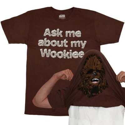 Camiseta máscara abatible Star Wars Wookiee Foto 1 de 2
