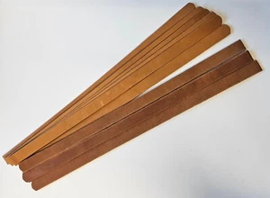 10x CORREAS CURTIDAS VEG, espacios en blanco, asas 18,1/2"" de largo, 3/4"" de ancho 3,0-3,2 mm de espesor - Imagen 1 de 6