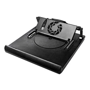 Laptop-Ständer drehbar Notebookständer Tabletthalter Lüfter mit USB-Anschluss - Bild 1 von 3