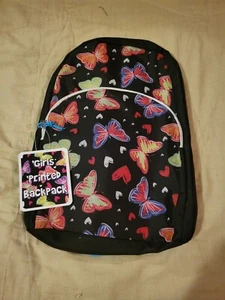 PRESCHOOL/KINDERGARNDER GIRLS BACKPACK WITH BUTTERFLY WE HAVE 3 DIFFERENT STYLES - Picture 1 of 2
