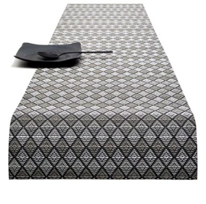 Chilewich Table Runner Kite Moonlight, Vinyl Tablerunner, 14 x 72 in - Picture 1 of 6