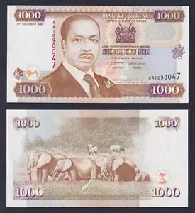 Banconota Kenya 1000 shilings 1994 P.-34a FDS/UNC - Picture 1 of 1