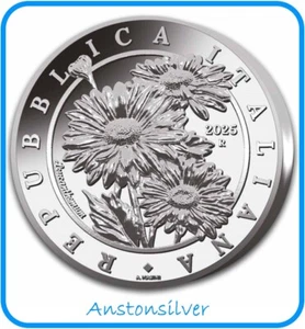 Margarita de flora y fauna de Italia 2025 - plata de 1 oz - ¡primer lanzamiento de Italia! EN CÁPSULA + - Imagen 1 de 4