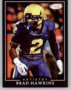 2022 SAGE Artistry Black Border #4 Brad Hawkins Michigan Wolverines