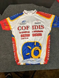 Nalini 2005-06 UCI Team COFIDIS Men's White Blue Red S/S Cycling Jersey Size M - Picture 1 of 8