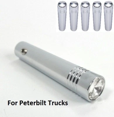 (Set/5) for Peterbilt Clear Toggle Switch Extension 2-1/4" Long Chrome Metal - Image 1 of 4