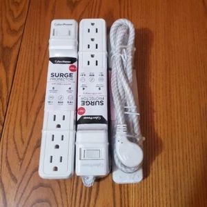 Steckdosenleiste Überspannungsschutz 3 Stück, Cyberpower 5-Steckdose, 1 USB-A & C 4 Fuß Kabel - Bild 1 von 2