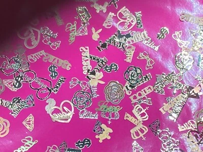 Oro 100 piezas Arte en Uñas Dije Decoración Hágalo Usted Mismo Diseñadores/logotipos incluidos Foto 1 de 3