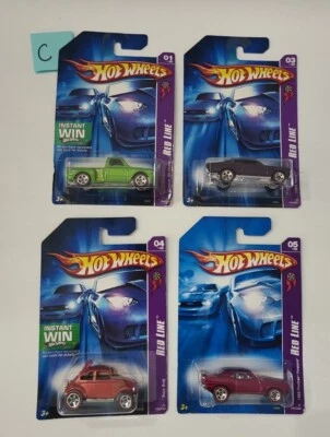 Hot Wheels Red Line Lot Of 4 Cars & Truck 2006 #1 3 4 5 Chevy Bug Pontiac Nova C - Image 1 of 4