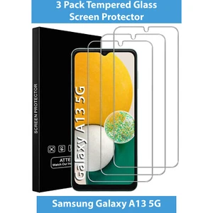 3 Pack For Samsung Galaxy A12 / A13 5G HD Clear Tempered Glass Screen Protector - Picture 1 of 5