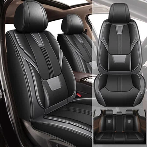 Front+Rear Car Seat Covers For ACURA RDX 2008-2024 Faux Leather Protector Pad - Picture 1 of 11