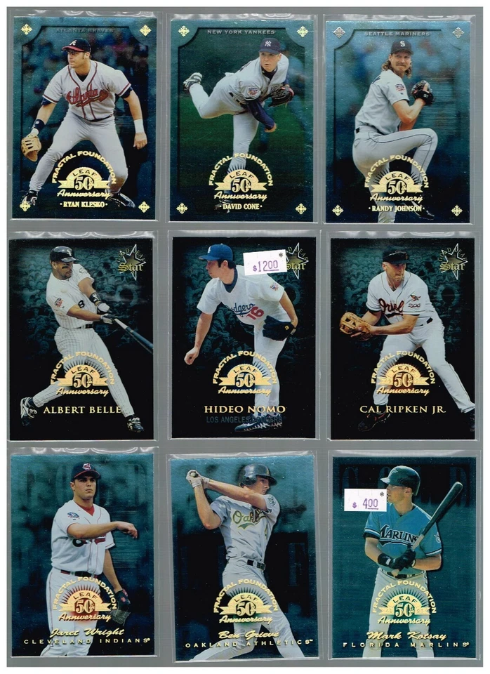 1998 LEAF FRACTAL FOUNDATION /3999  *SELECT YOUR PLAYER/FINISH YOUR SET* - Image 1 of 1