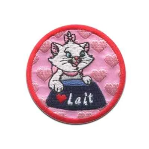 Disney The Aristocats Iron-On Patch: Marie Lait w/Raised Hearts New Free Ship - Picture 1 of 11