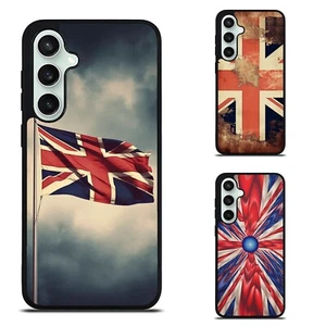 For Samsung S21 S22 S23 S24 Plus Ultra Union Jack pop Flag Phone Case - Picture 1 of 25