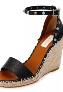 Valentino Rockstud rollende Espadrille Keilabsatzsandale 35, 36 & 41 $ 895 - Bild 1 von 5