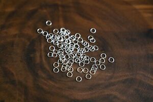 925 Sterling Silver Open Jump Rings Connector 20 and 22 Gauge for Jewelry Making