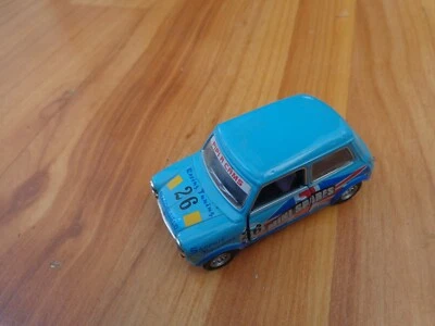 Corgi Cararama 1/43 Mini Cooper #26 Blau 'Mini Ersatzteile' Druckguss Modellauto - Bild 1 von 2
