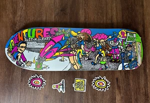 Nueva oferta The Adventures Of Justin Girardi Old School reedición tabla de skate 9.7 - Imagen 1 de 2