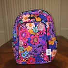 NWT Vera Bradley Laptop Backpack In Floral Fiesta