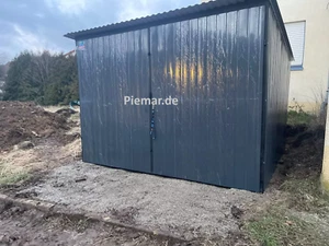 Blechgarage 3x4m Lager Schuppe Metallgarage Gerätehaus | inkl. Aufbau | 28451!! - Bild 1 von 6