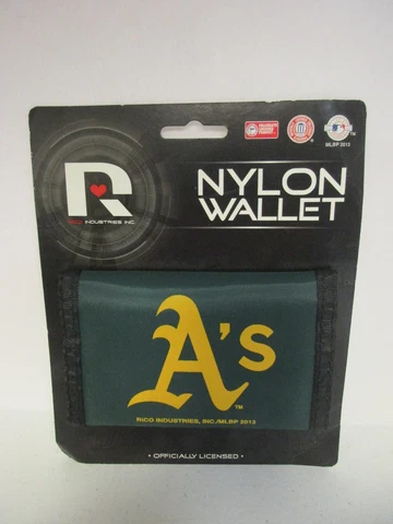 Oakland A's Athletics MLB Baseball Printed Tri-Fold Nylon Wallet RICO NEW Cover