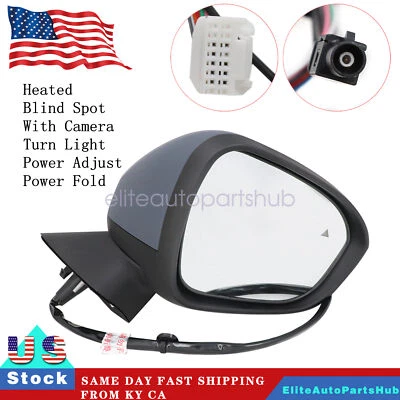 Luz giratoria de cámara con espejo retrovisor lateral derecho de 10 pines para Mitsubishi Outlander PHEV 22-24 Foto 1 de 4