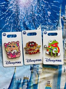 2023 Disney Parks The Muppets Kermit Animal Miss Piggy Character Pin Set Of 3