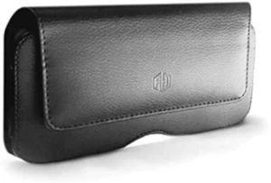 Funda premium horizontal de cuero para teléfono celular soporte para cinturón de teléfono celular para hombre - Imagen 1 de 7