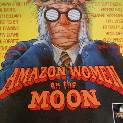 Amazon Women On The Moon VHS MCA 1988 Carrie Fisher Sci Fi Cult Classic Tested - Image 1 of 4