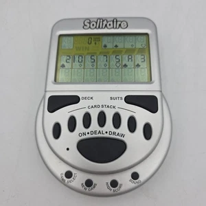 Big Mega Screen Solitaire klassisches elektronisches Handheld-Spiel FUNKTIONIERT! - Bild 1 von 4