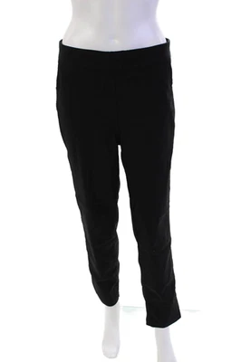 Nanette Lepore Womens Flat Front Pull-On Straight Leg Dress Pants Black Size M - Image 1 of 4