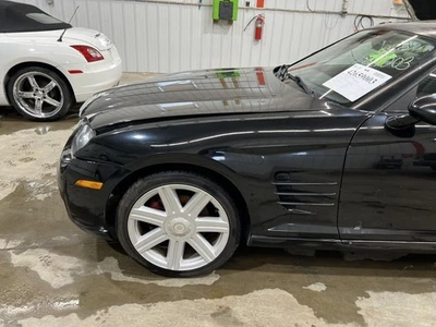 04-08 CHRYSLER CROSSFIRE DRIVER LEFT FRONT FENDER BLACK CLEARCOAT P41 - Image 1 of 4