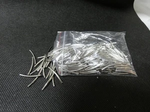 200 cuentas curvas de color plata para hacer joyas tamaño según fotos (R0066 - Imagen 1 de 4