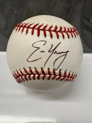 Autógrafo oficial de béisbol MLB firmado por Eric Young Sr. All-Star Foto 1 de 3
