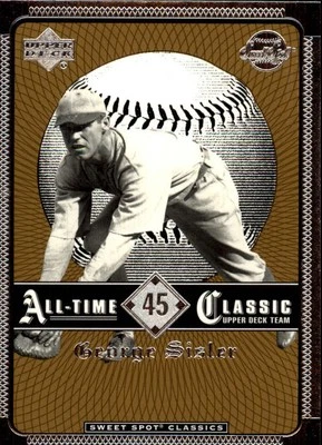 2002 Upper Deck Sweet Spot Classics #45 George Sisler - NM-MT - Image 1 of 2