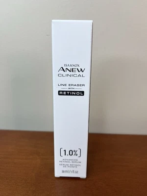 Tratamiento de retinol borrador línea clínica Avon Isa Knox Anew 1 oz. Cuidado de la piel nuevo en caja Foto 1 de 4