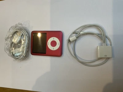 Special Edition Red Apple iPod Nano 3rd Gen 8gb dead battery.  - Image 1 of 3