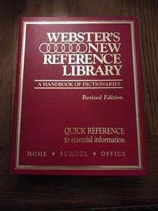 WEBSTER'S NEW REFERENCE LIBRARY : A Handbook OF Dictionaries, 1989 - Picture 1 of 24